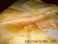 Receta y preparación de tarta de jamon y queso
