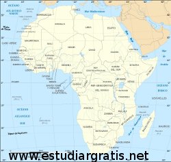 Figuara 2 Mapa de Africa palabras cruzadas para niños