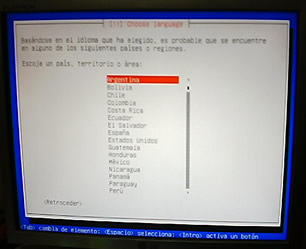 instalacion del sistema operativo debian GNU/Linux 4.0 1r