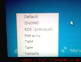 ingresar en Debian con KDE o GNOME