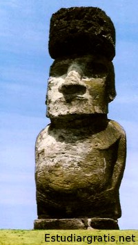 Moais en la Isla de Pascua, grandes esculturas de piedra