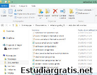 Explorador de archivos en Windows 8.1