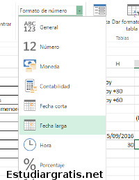 Curso practico de Excel formato de fechas en celdas