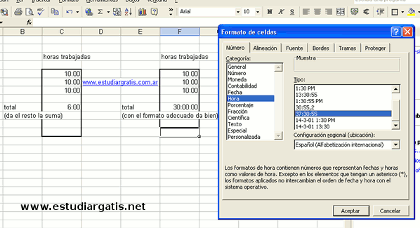Sumar fechas en Excel