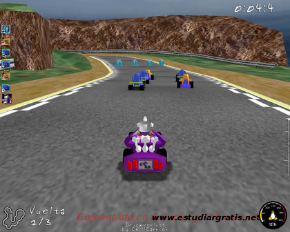Free racing game Supertuxkar