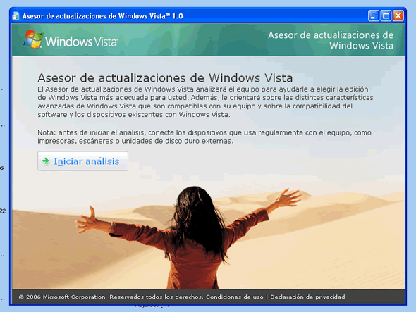 compatiblilidad Microsoft Windows Vista
