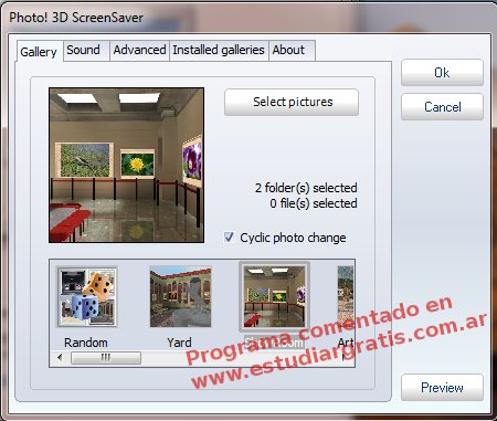 protector pantalla gratis para las fotos de la PC